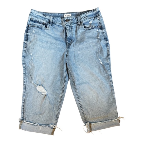 Capris Denim Distressed Size 16 Maurices - Picture 7 of 8
